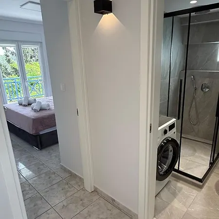 Sea View Luxury Beachfront 2br Apartmán Néoi Epivátai